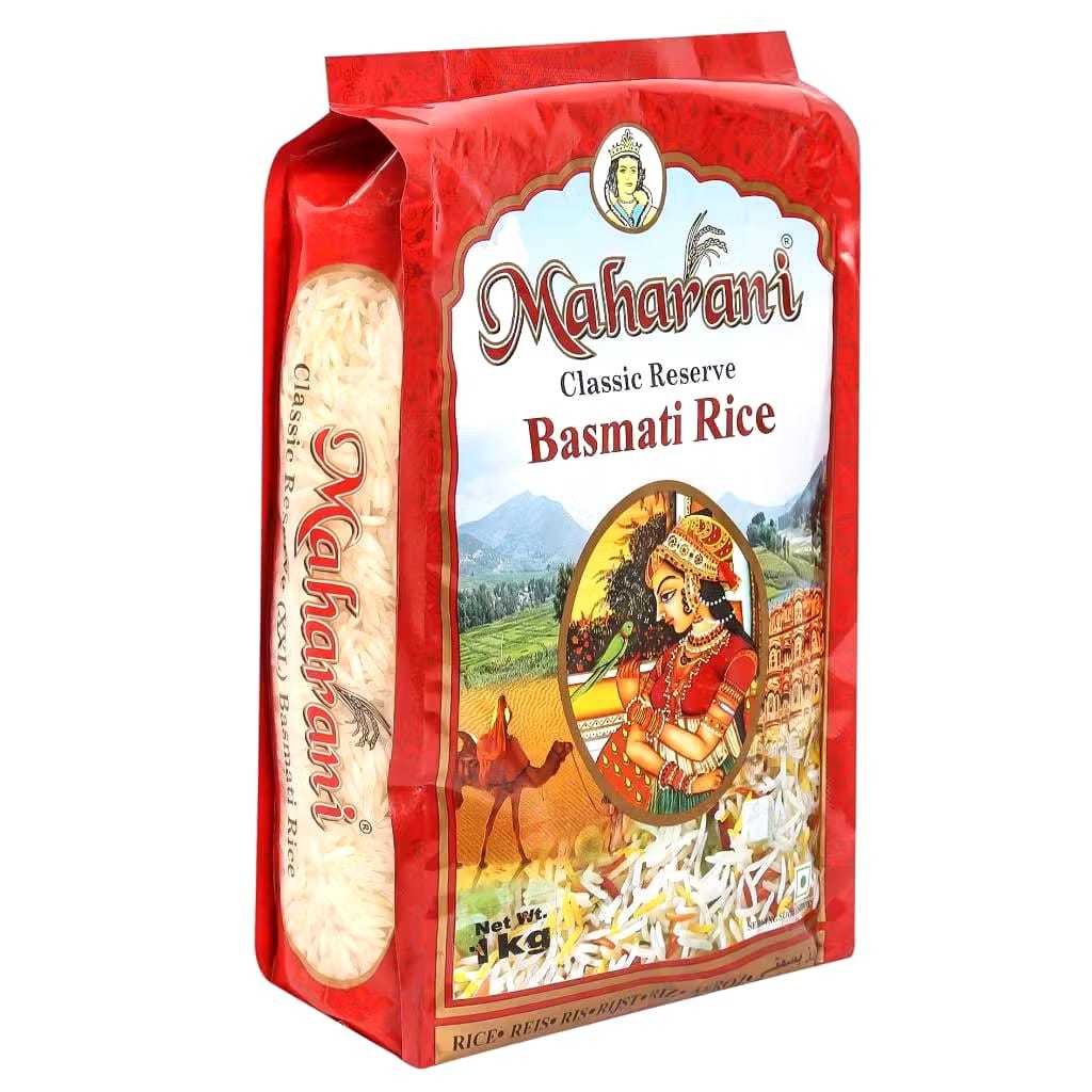 ข้าวบาสมาตีดั้งเดิม ยี่ห้อ Maharani (1 กิโลกรัม) - Maharani Basmati Rice (1 Kilogram)