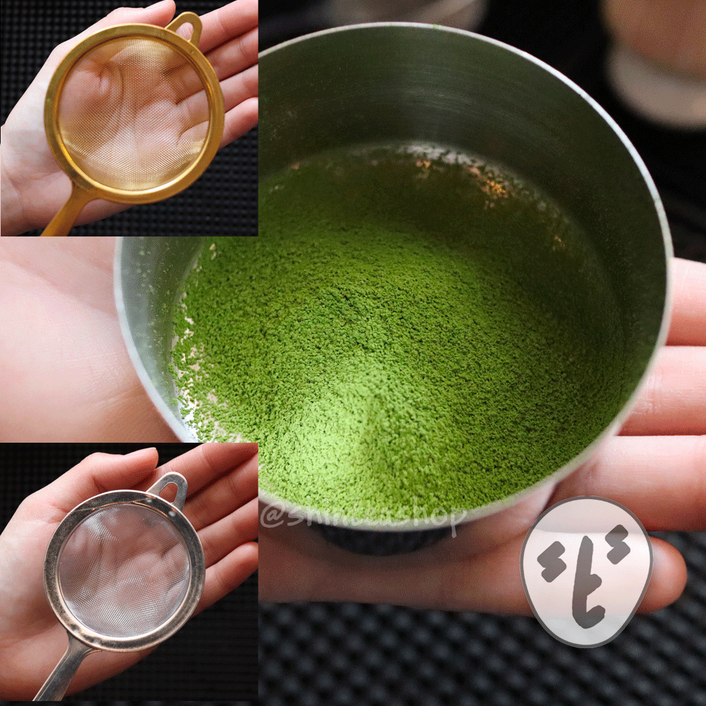 กระชอนร่อนผงชา Matcha Sifter ตะแกรงร่อนมัทฉะ สีทอง สีเงินสแตนเลส ขนาดพอดีมือ - รูปที่ 4