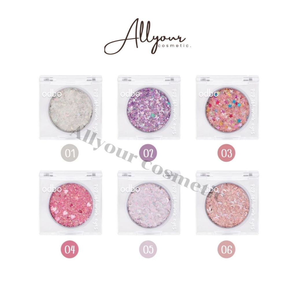(ของแท้) อายแชโดว์ ODBO Pop It Wink Eyes ทาตากลิตเตอร์โอดีบีโอ OD2020