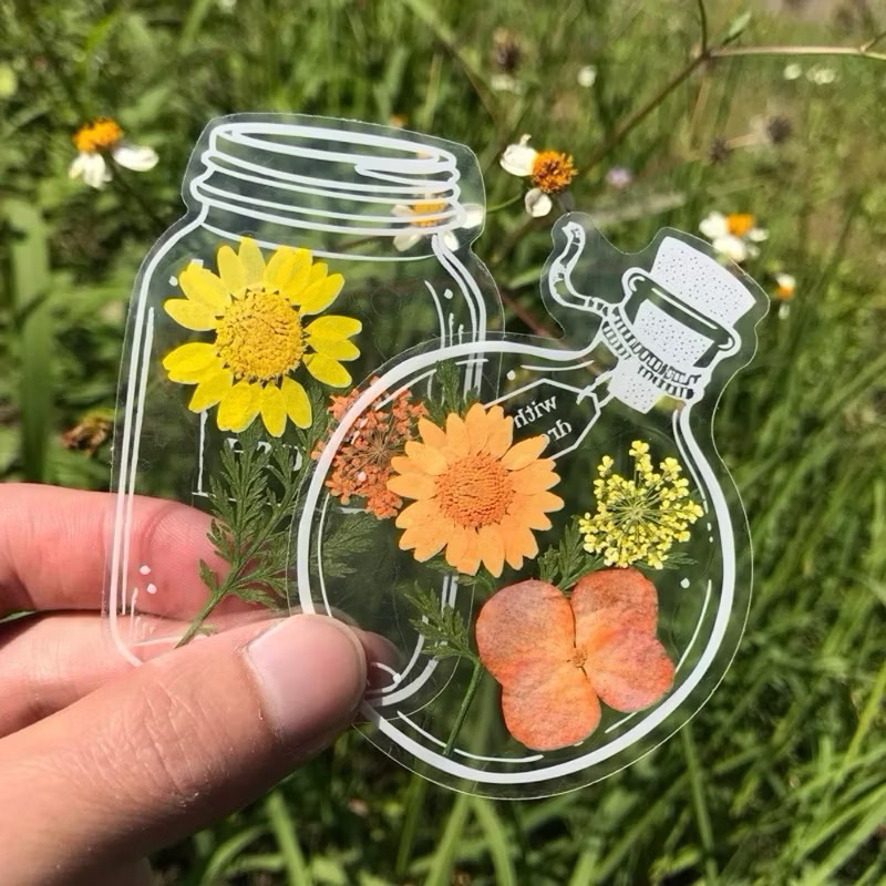 ‼️พร้อมส่ง‼️ขวดแก้ว Series สติกเกอร์ Journal Deco DIY โปร่งใสขวดไซส์ M ราคา/ชิ้น – โปรปัง