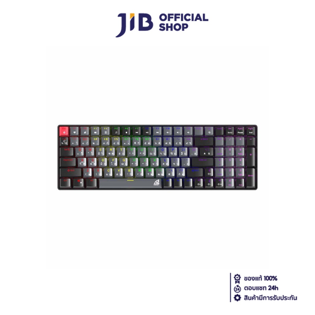 KEYBOARD (คีย์บอร์ด) SIGNO KB-723 MOBILUS (GREY-BLACK) MINI RGB EN/TH