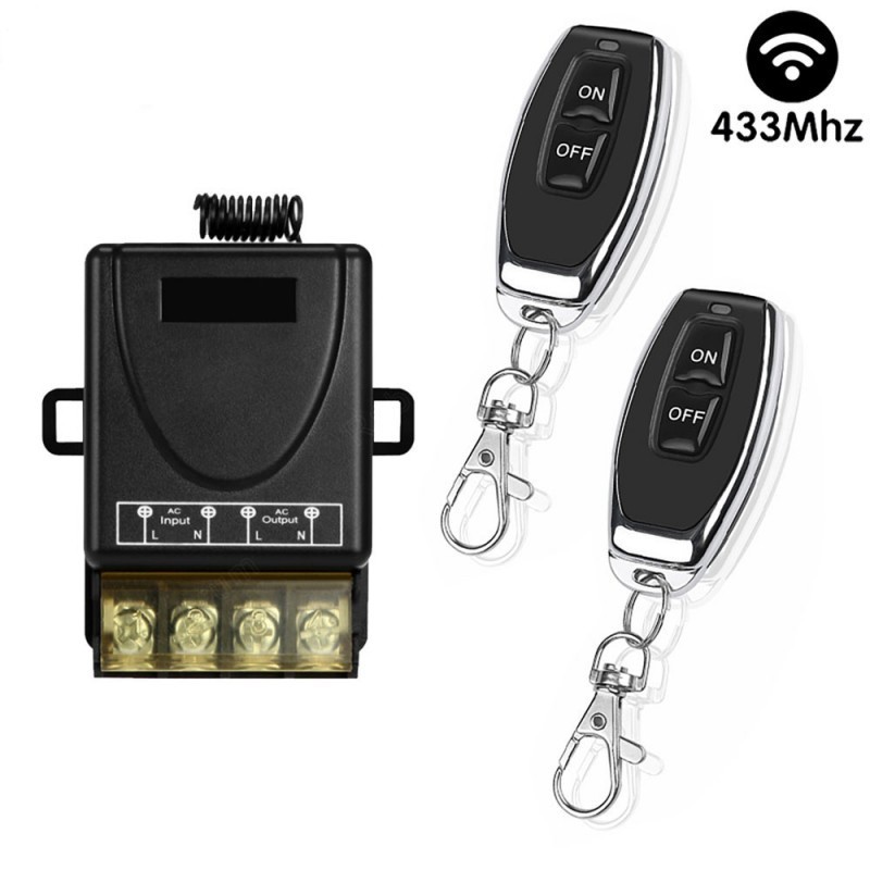 【COD】รีโมทปั๊มน้ำ รีโมท 433MHz 220V สวิตช์รีโมตควบคุมปั๊มน้ํา 1Ch 30A Remote Power Switch รีโมทควบคุมระยะไกล