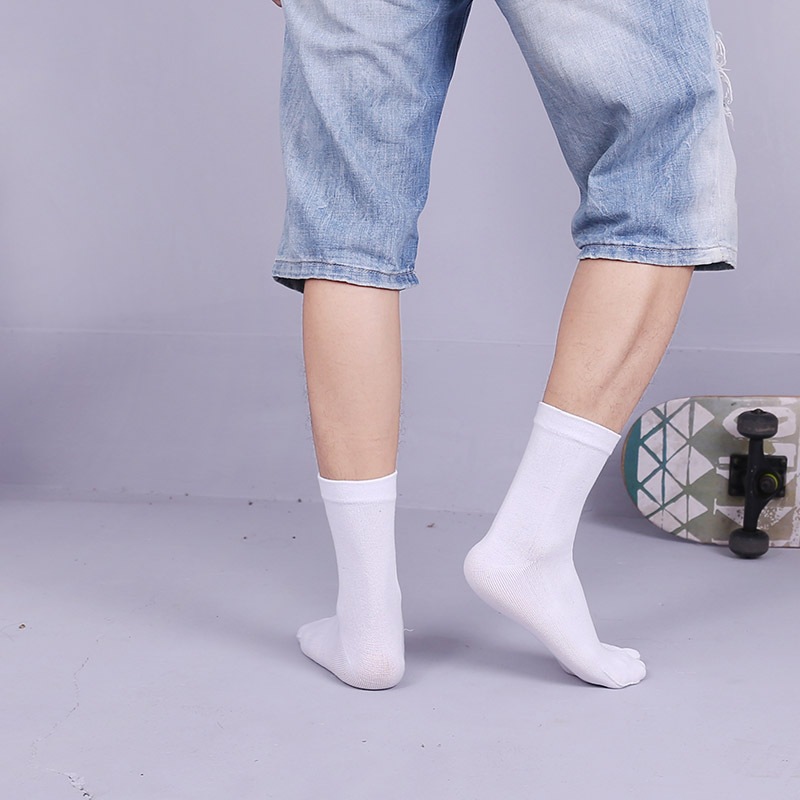 ถุงเท้าแยกนิ้วโป้ง 2นิ้ว ผู้ชาย สำหรับใส่รองเท้าหนีบ ทาบิ  พร้อมส่งในไทย ระบายอากาศดี ใส่บาย สไตล์ญี่ปุ่น - รูปที่ 5