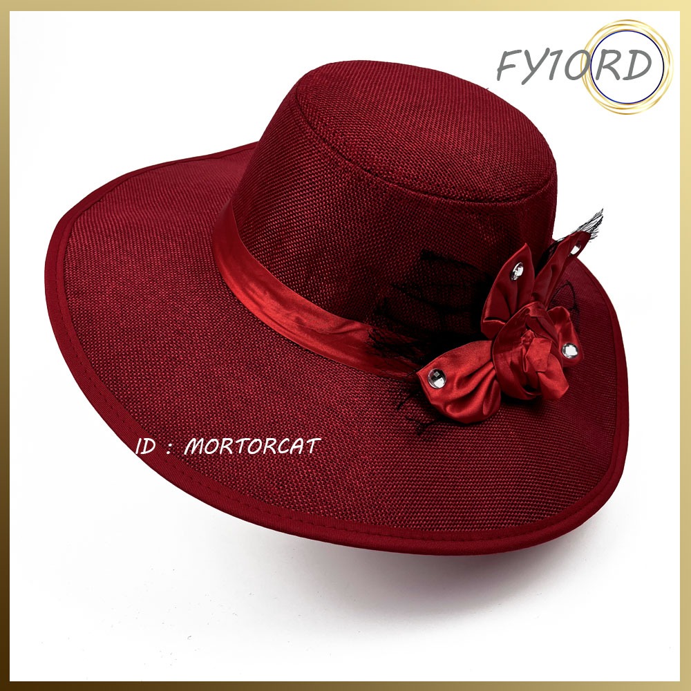 หมวกถักปีกกว้างติดดอกไม้สวยๆ เกรดดี หมวกแฟชั่น หมวกกันแดด พร้อมส่งจากไทย