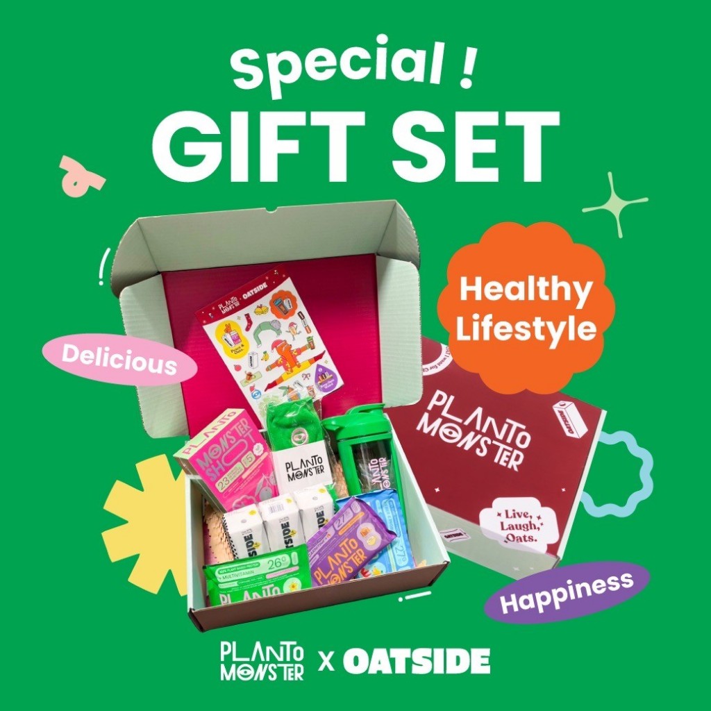 [ Gift Set 🔥 ] Planto Monster x Oatside : Special Gift Set เซตของขวัญ โปรตีนพืช โปรตีน ผงผัก วิตามิน