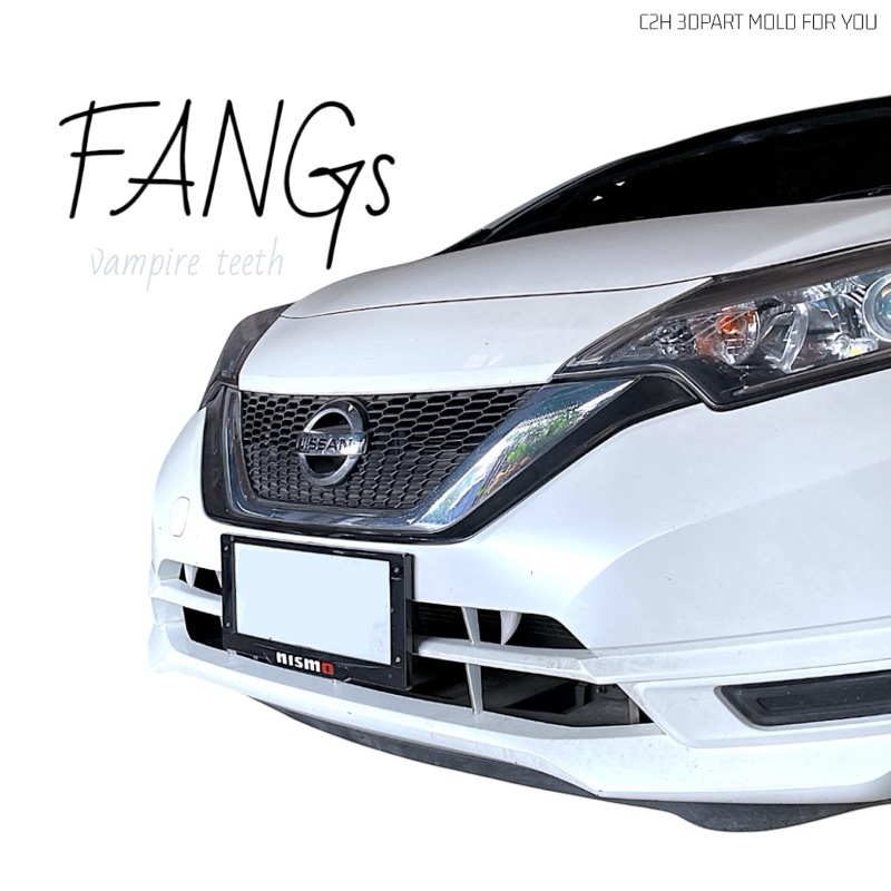 เขี้ยว สำหรับตกแต่งยานพาหนะ ฟันหน้ารถ อุปกรณ์ตกแต่งรถยนต์ (S/M/L) FANGS by Choo2hands - รูปที่ 3