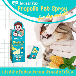 สเปรย์พ่นปากสัตว์เลี้ยง โพรพอลิส โคตรรักสัตว์ Spray 20 มล.