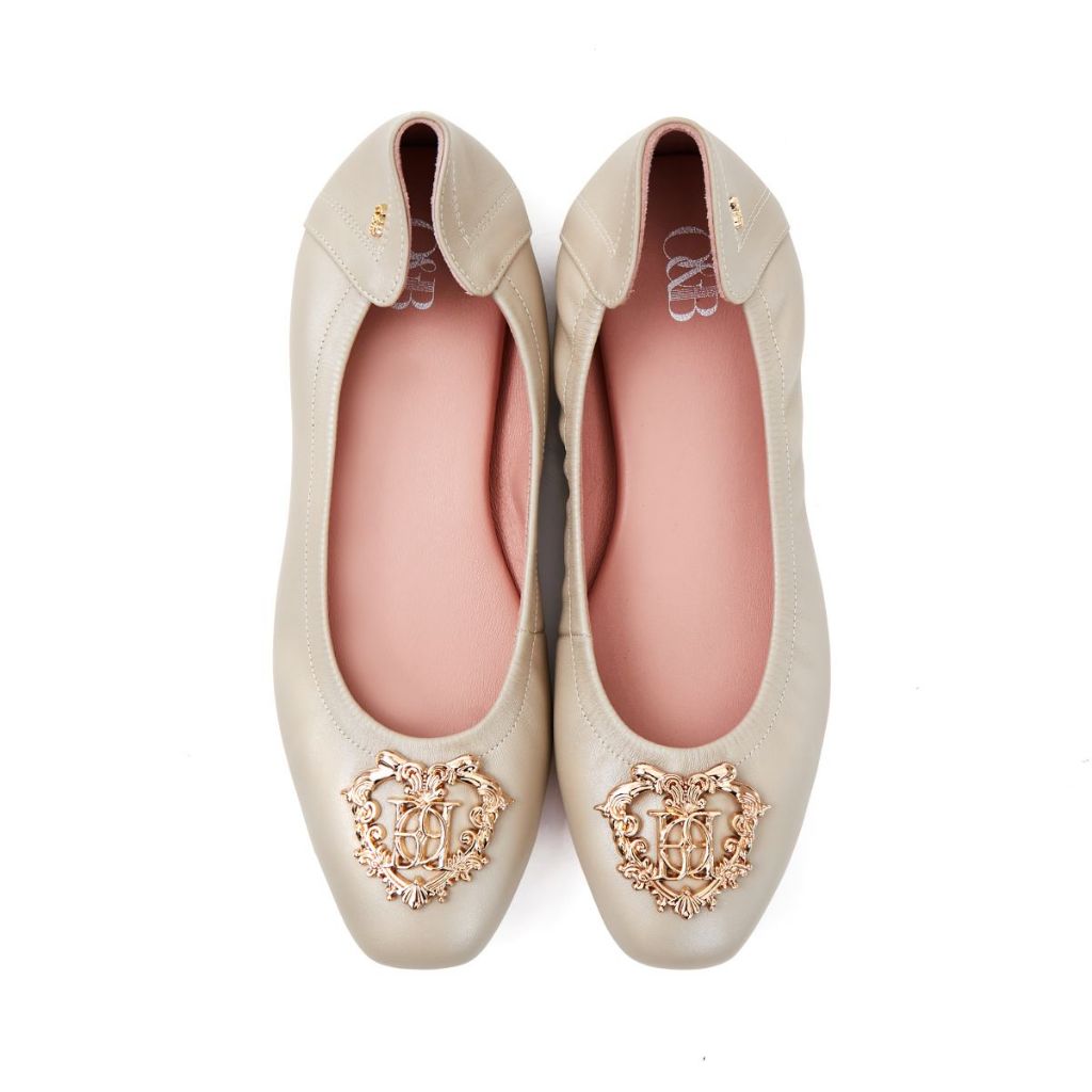 O&B รองเท้าหนังแกะ รุ่น AUDREY PRINCESS IN TWINKLE SAND-11217SS32326F_H5BESM