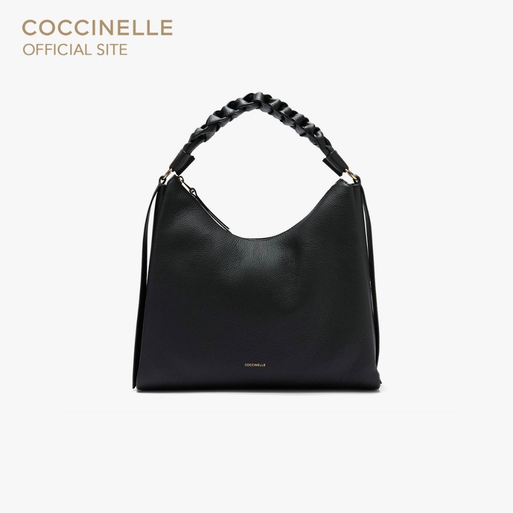 COCCINELLE กระเป๋าสะพายผู้หญิง รุ่น BOHEME HOBO BAG 130201 สี NOIR/CUIR