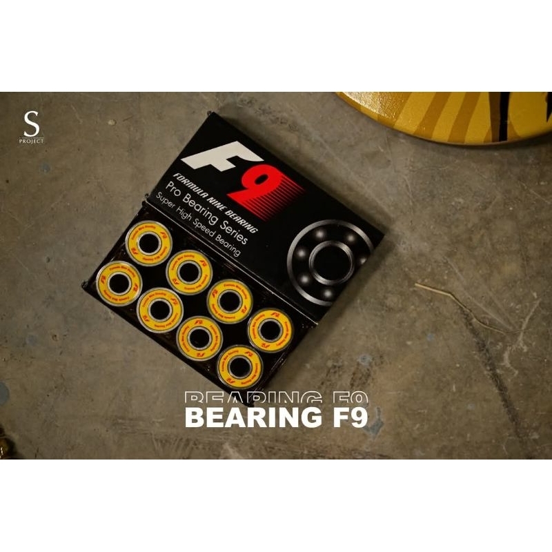 (สินค้าโดนน้ำท่วมหาดใหญ่)ลูกปืนสเก็ตบอร์ดF9 ลูกปืนF9 พร้อมใช้งานล้างสนิมแล้ว