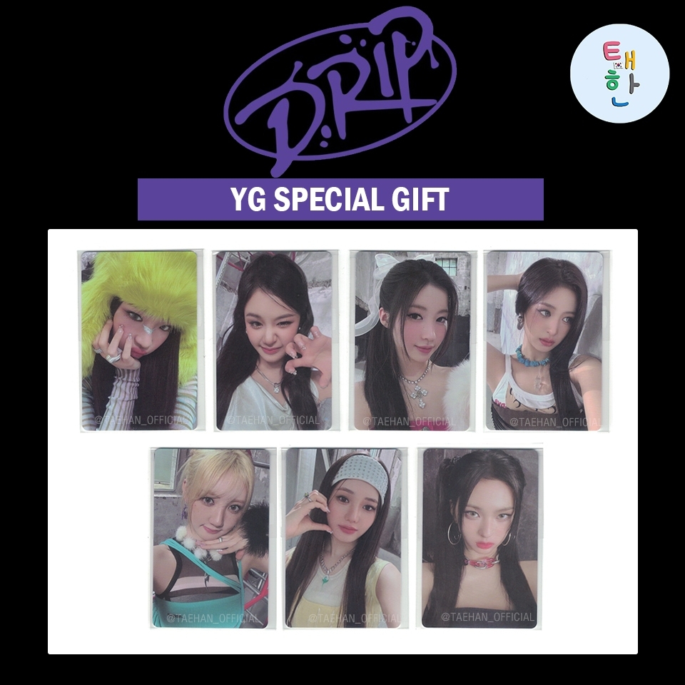 ✅พร้อมส่ง 🔴ลด 30% SHOPEE LIVE🔴 [BABYMONSTER] เฉพาะ PHOTOCARD ของอัลบั้ม DRIP (YG Shop Special Gift)