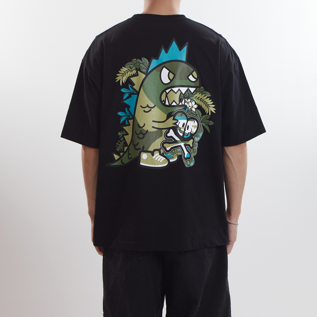 TOKIDOKI Oversized เสื้อยืดผู้ชาย โอเวอร์ไซส์ KAIJU CROSSBONE SS TEE