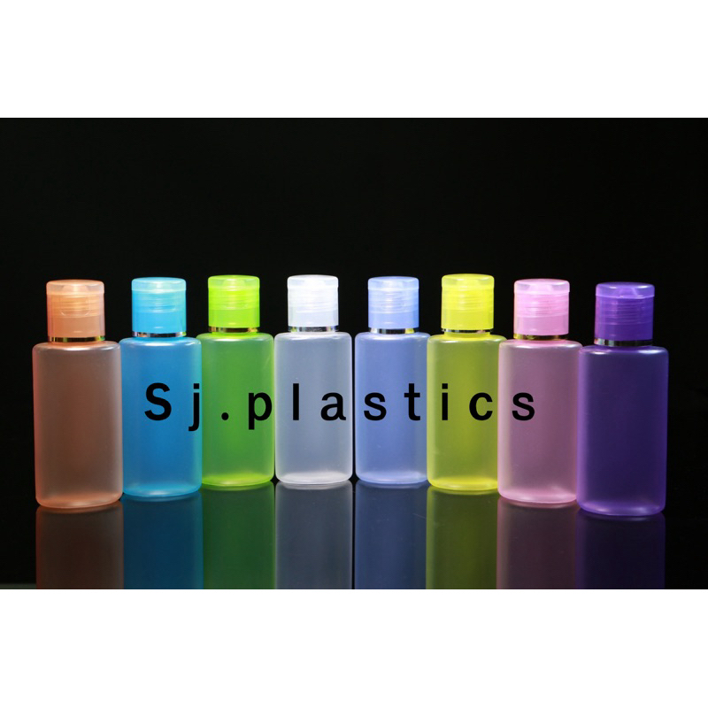 (แพ็ค100ขวด) ขนาด 60ml ขวดสบู่ /ขวดแบ่งครีม/ฝาป๊อกแป๊ก/ ขวดพลาสติด/ใส่เจล/แชมพู/