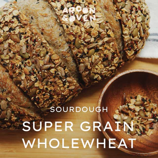 Sourdough super grain Wholewheat - 650g (ซุปเปอร์ ธัญพืช โฮลวีต) ยีสต์ธรรมชาติ 100%
