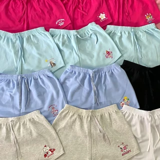 🛒พร้อมส่ง! กางเกงขาสั้นผู้หญิง [ 3 ตัว 100 ] ผ้าหนา นุ่ม ใส่สบาย 🐰✨