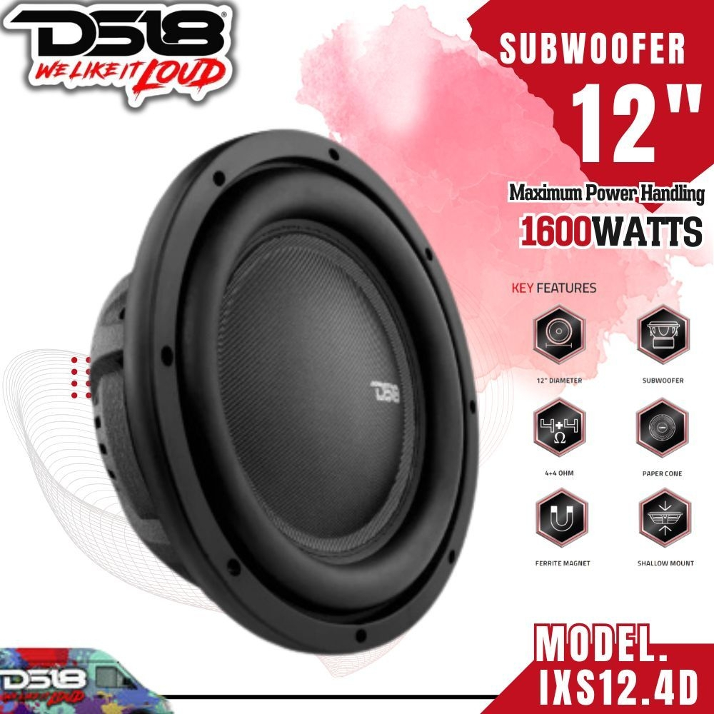 DS18 ISX12.4D SUBWOOFER12" ซับวูฟเฟอร์12"
