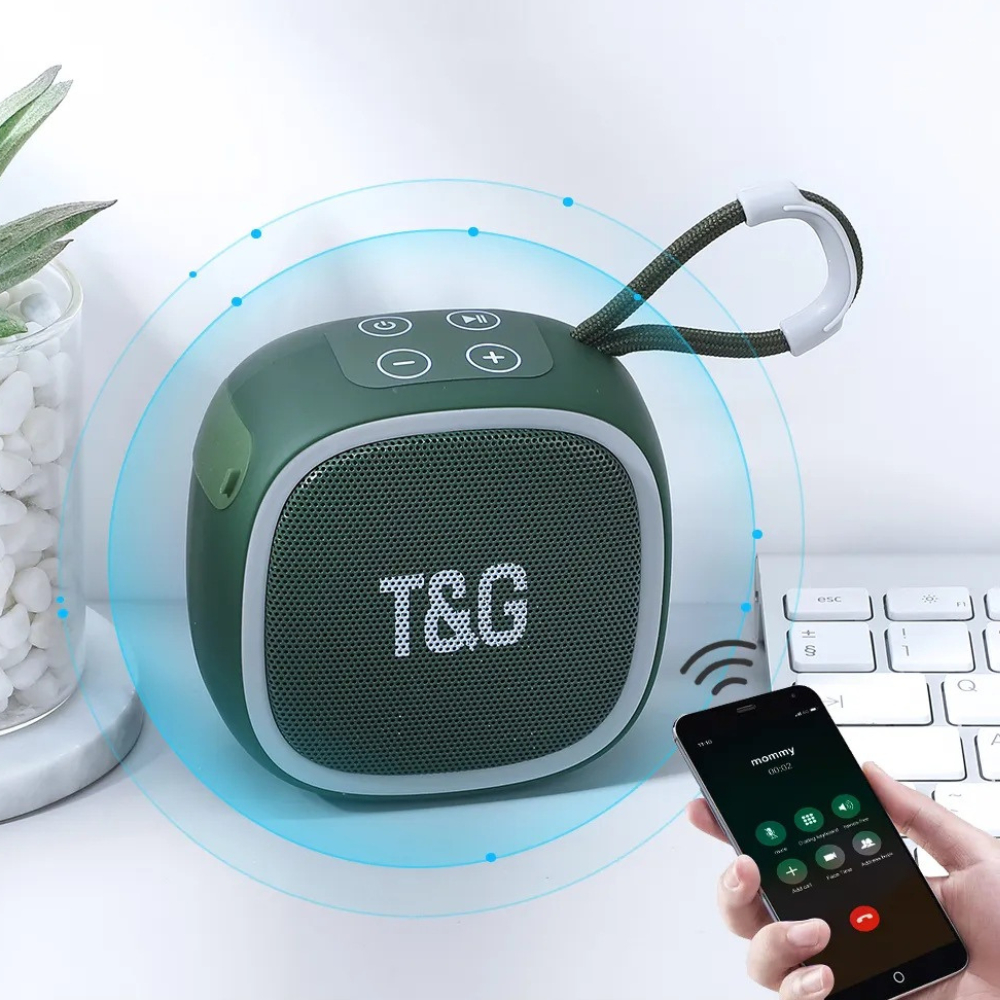 ลำโพงบลูทูธ TG659 กันนํ้าระดับ IPX4 เสียงดัง เบสหนัก เล่น FM / USB / TFCard / TWS