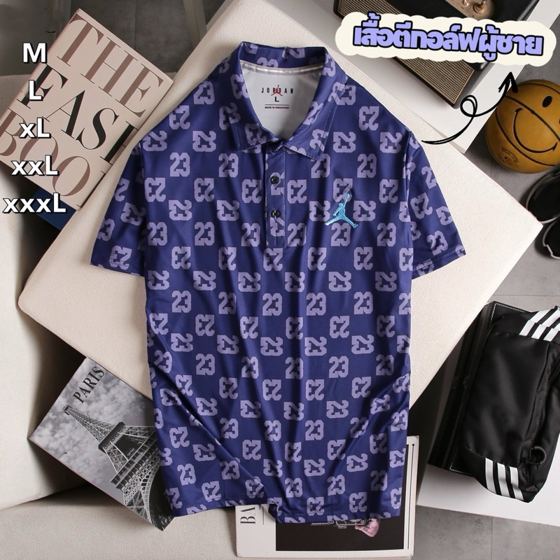 เสื้อโปโลผู้ชาย เสื้อตีกอล์ฟแขนสั้น เนื้อนิ่มๆลื่นๆ ไม่อึดอัดค่ะ