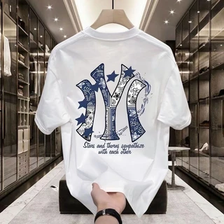 เสื้อยืด oversize พิมพ์ลาย สไตล์อเมริกันวินเทจ คอกลม ส่งจากไทย S-3XL
