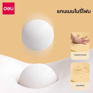 Deli เบาะรองนั่งเพื่อสุขภาพ เบาะรองนั่ง ลดแรงกดทับก้นกบ รองรับสรีระได้ดี เมมโมรี่โฟมแท้ Cushion