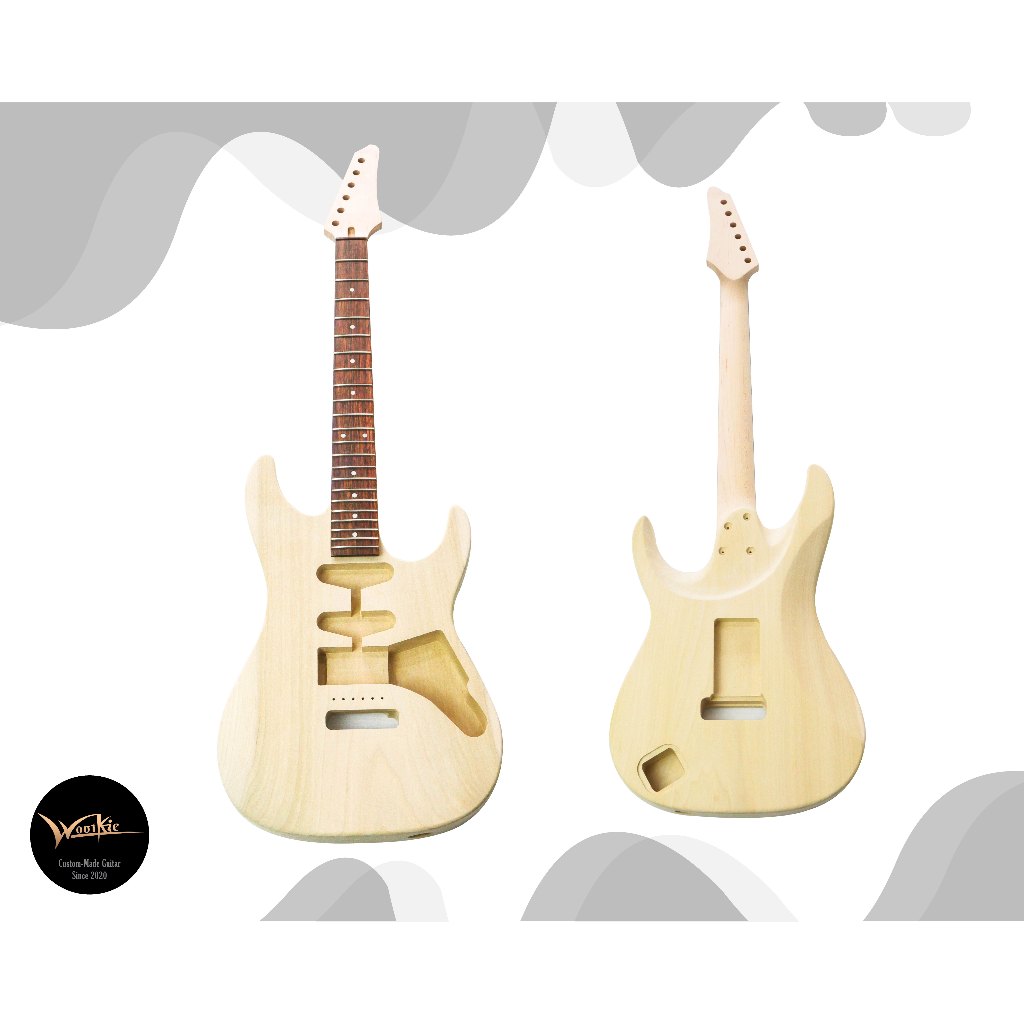 Wootkie /guitar ibanez AZ series / Proplar wood / บอดี้ + คอ ทรง ibanez AZ ไม้ ป๊อปลาร์