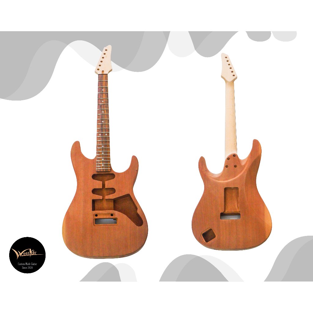 Wootkie /guitar ibanez AZ series / mahogany Wood / บอดี้ + คอ ทรง ibanez AZ ไม้ มะฮอกกานี