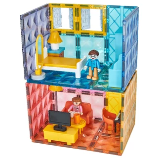 Magnetic Tiles Kitty Dollhouse 130 pieces ตัวต่อแม่เหล็กบ้านตุ๊กตาแมวเหมียว 130 ชิ้น