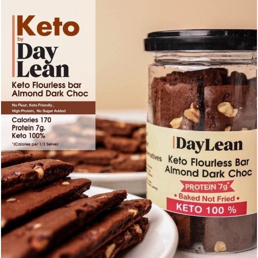 Daylean Keto Flourless Bar | Baked Not Fried | No Milk | No Sugar | No Preservatives