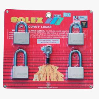 SOLEX KEY ALIKE 4:1 S45,S45Lกุญแจคล้องแสตนเลส
