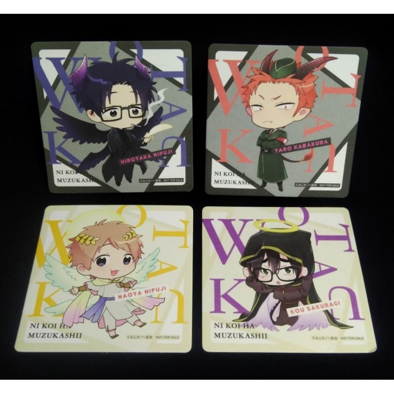 🌋ถูกลิขสิทธิ์🌋ของสะสม แผ่นรองแก้ว ยากแท้จริงหนอรักของโอตาคุ: รักวุ่นๆ ของโอตาคุวัยทำงาน (Wotaku ni K