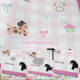 แผ่นเสื่อดูดซับน้ำสไตล์น่ารัก ลายการ์ตูน dry mat แผ่นรองจาน ที่้รองจาน แผ่นรองแก้ว กันลื่น