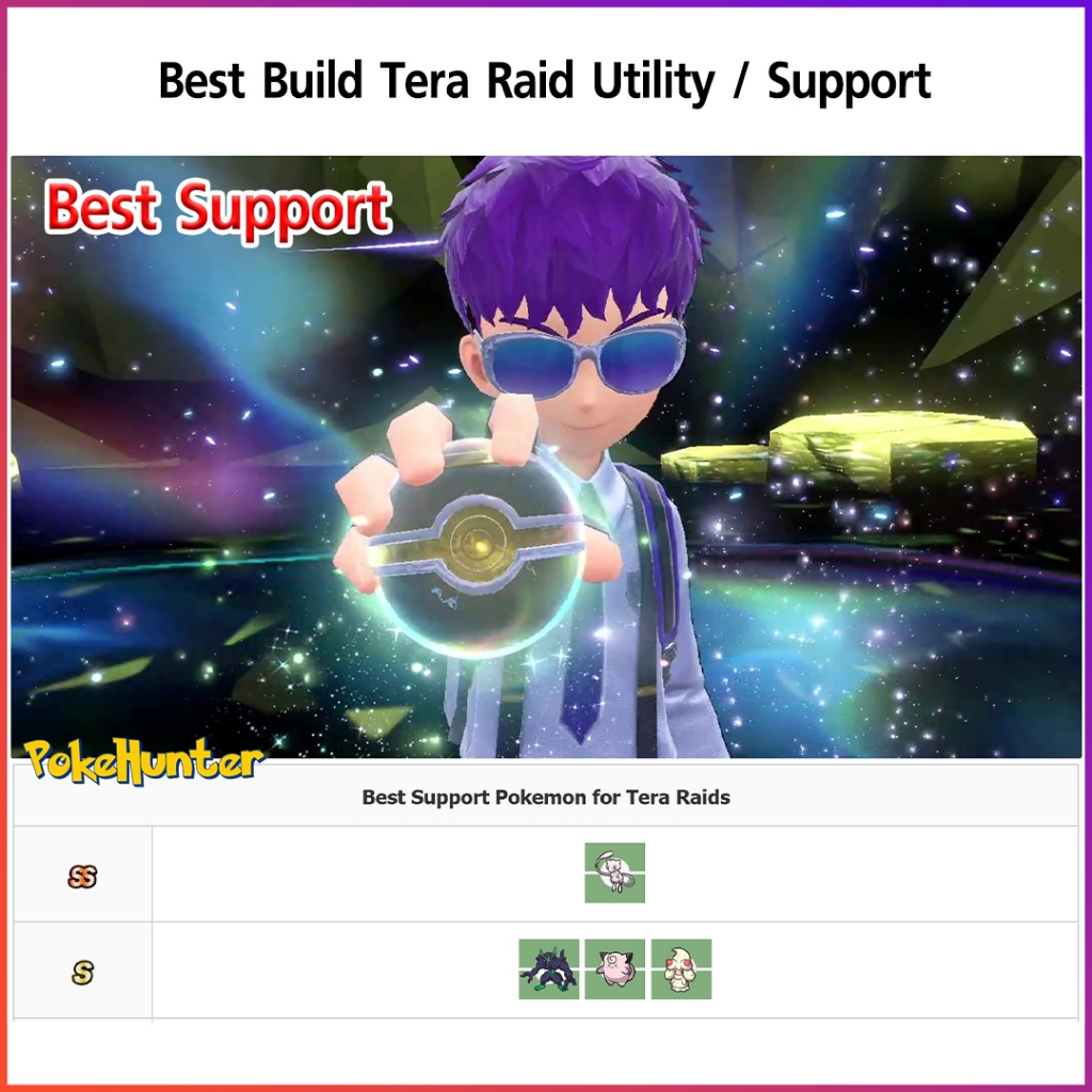 Pokemon Scarlet & Violet Best Build Tera Raid *Support* (Build แล้วเอาไปลง Raid ได้เลยครับ)