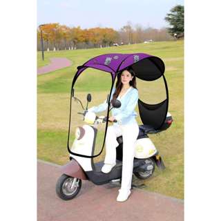 หลังคามอเตอร์ไซต์ กันลม กันแดด กันฝน