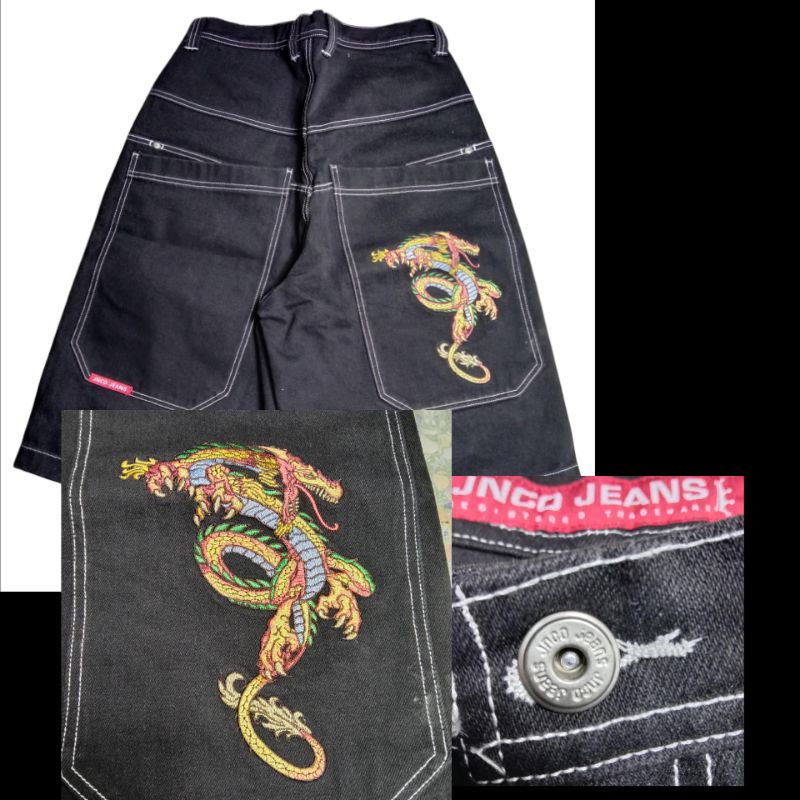 Jnco jeans 🔥กระเป๋าลึก ลายปักตูด กางเกงสเก็ต #jnco