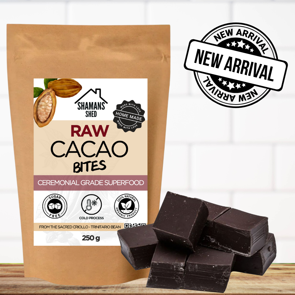 Sugar-Free RAW Dark Cacao Bites – Cold-Pressed Ceremonial Grade – Keto Friendly – โกโก้แมส คาเคาดิบ 100% สกัดเ