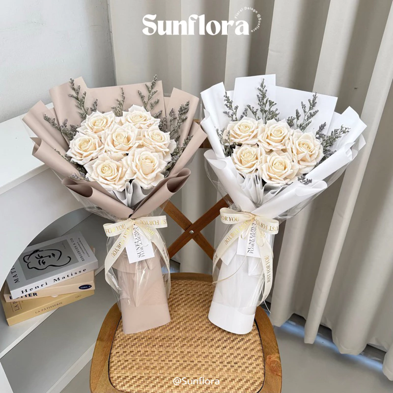 [Sunflora] ช่อดอกกุหลาบโลลิต้า 5 ดอก 7 ดอก ช่อดอกไม้ประดิษฐ์ วาเลนไทน์ ของขวัญปัจฉิม รับปริญญา