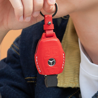 เคสกุญแจรถยนต์ Mercedes Benz ซองกุญแจรถยนต์ หนังวัวแท้ CHAK