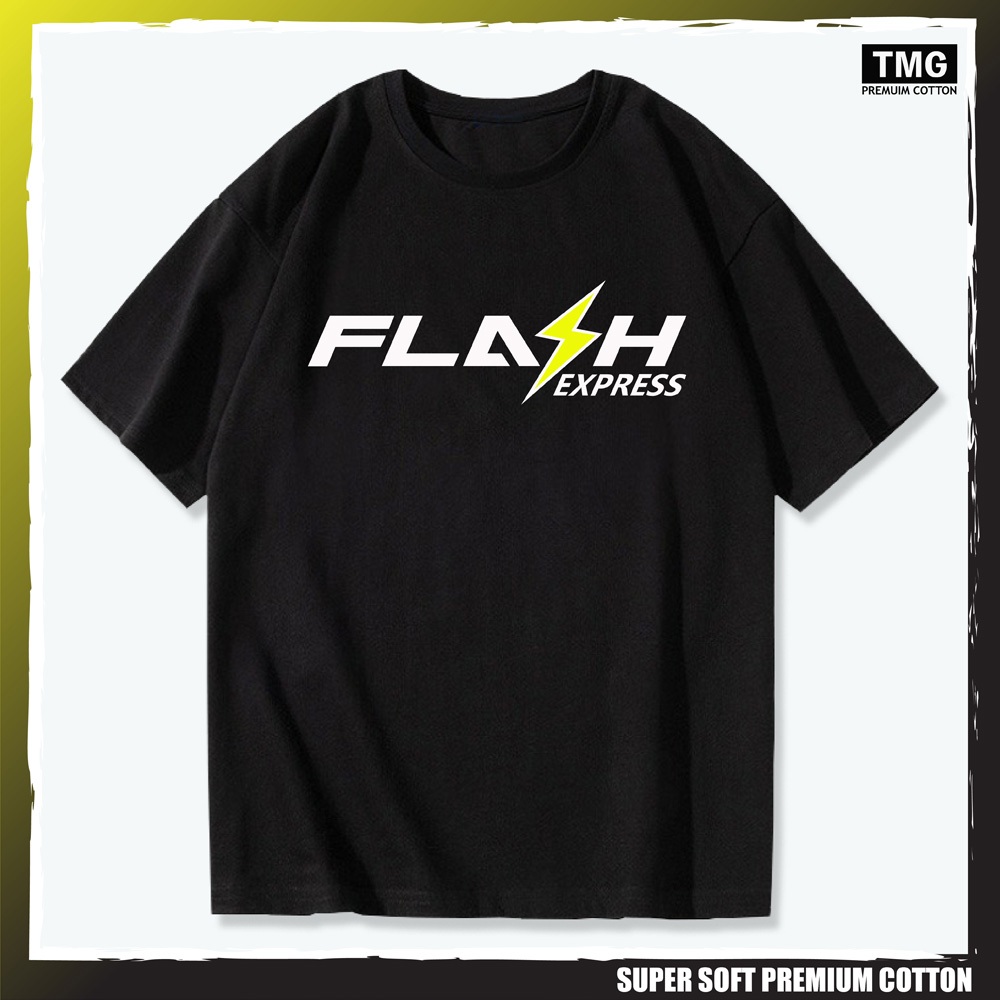 เสื้อยืดคอกลม Flash Express เนื้อผ้า Cotton100 เกรดพรีเมี่ยม