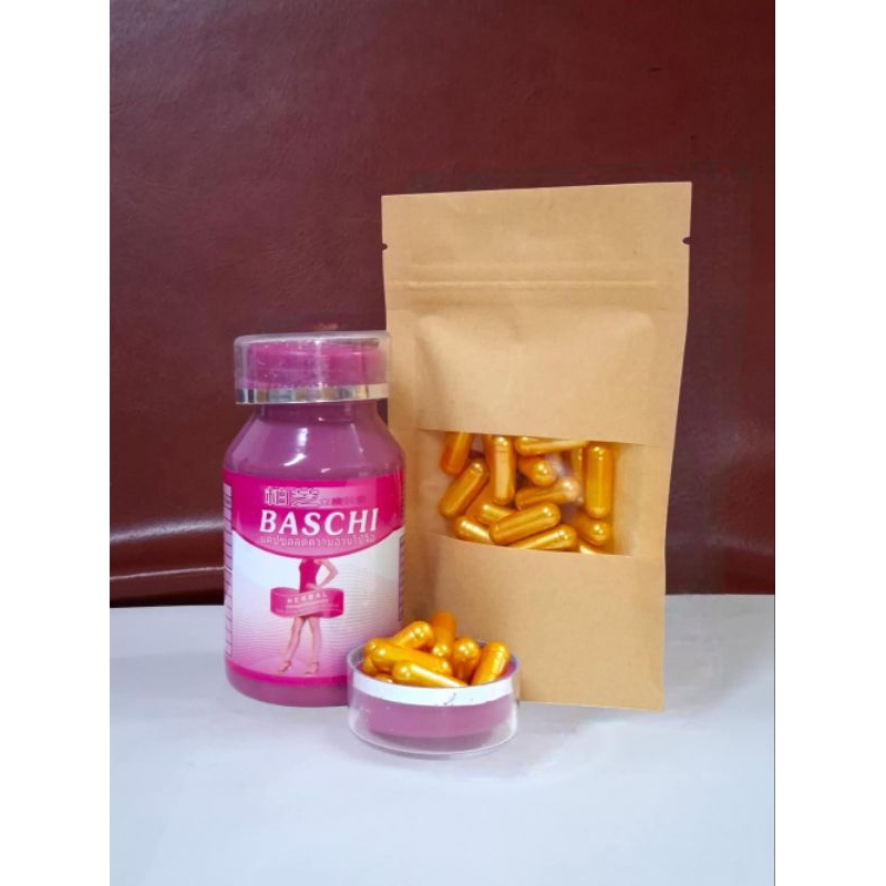 ผลิตภัณฑ์เสริมอาหาร บาชิ พลัส(รุ่นดั้งเดิม บาชิพลัสชมพูเม็ดทอง) Bashi เม็ดขาวชมพู ดั่งเดิม40เม็ด