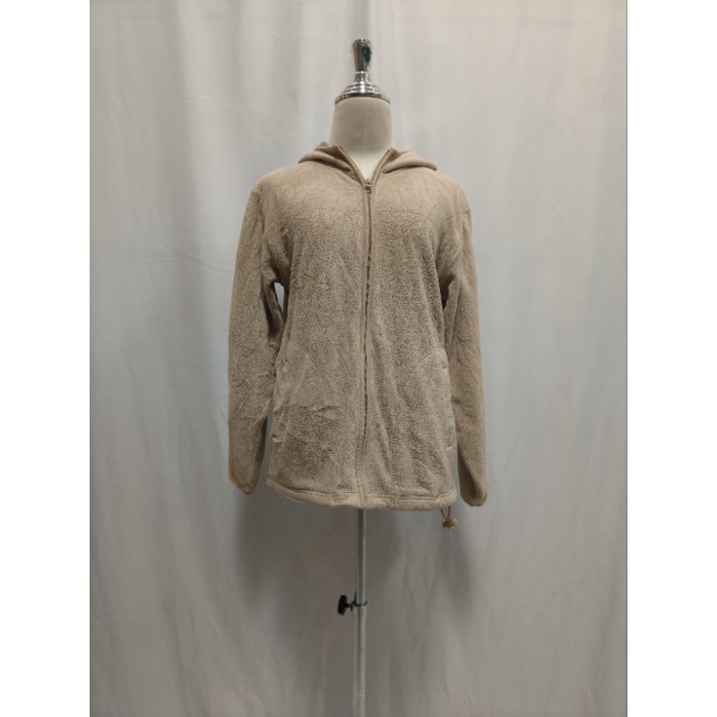 แจ็คเก็ตมีฮูด สีครีม มือ2(AA009)