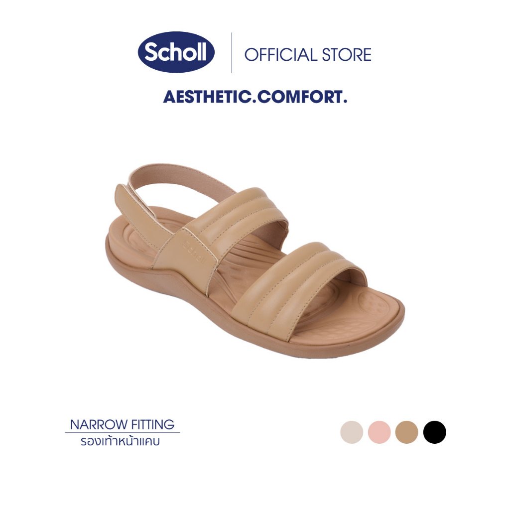Scholl รองเท้าสกอลล์-มินา Mina รองเท้าแตะรัดส้น สำหรับผู้หญิง เทคโนโลยี General Comfort เอกลักษณ์เฉพาะ ใส่สบาย ทนทาน