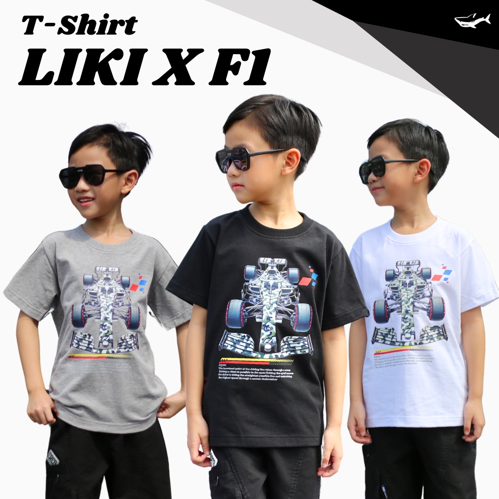 เสื้อยืดเด็ก LIKI X F1 นำดีไซน์รถ Formula 1 สุดล้ำมาปรับให้โดดเด่นในสไตล์เฉพาะตัวของเรา