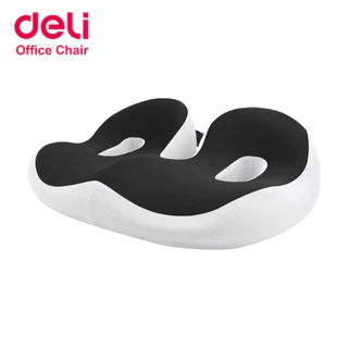 Deli เบาะรองนั่ง เบาะรองนั่งเพื่อสุขภาพ รองรับสรีระ ลดแรงกดทับก้นกบ ใช้ได้กับเก้าอี้หลายแบบ Cushion
