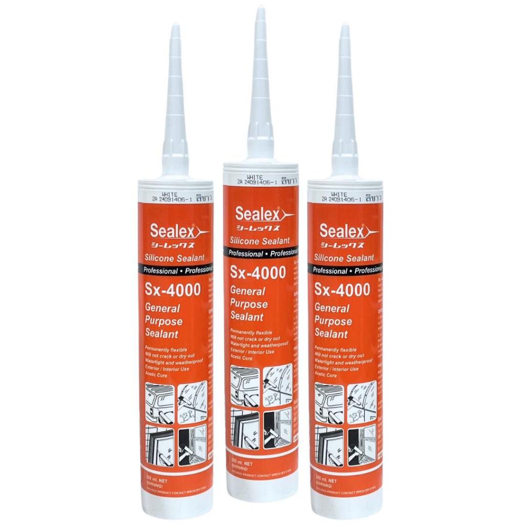 ซิลิโคลน SX4000 SEALEX ขาว/1 ขวด