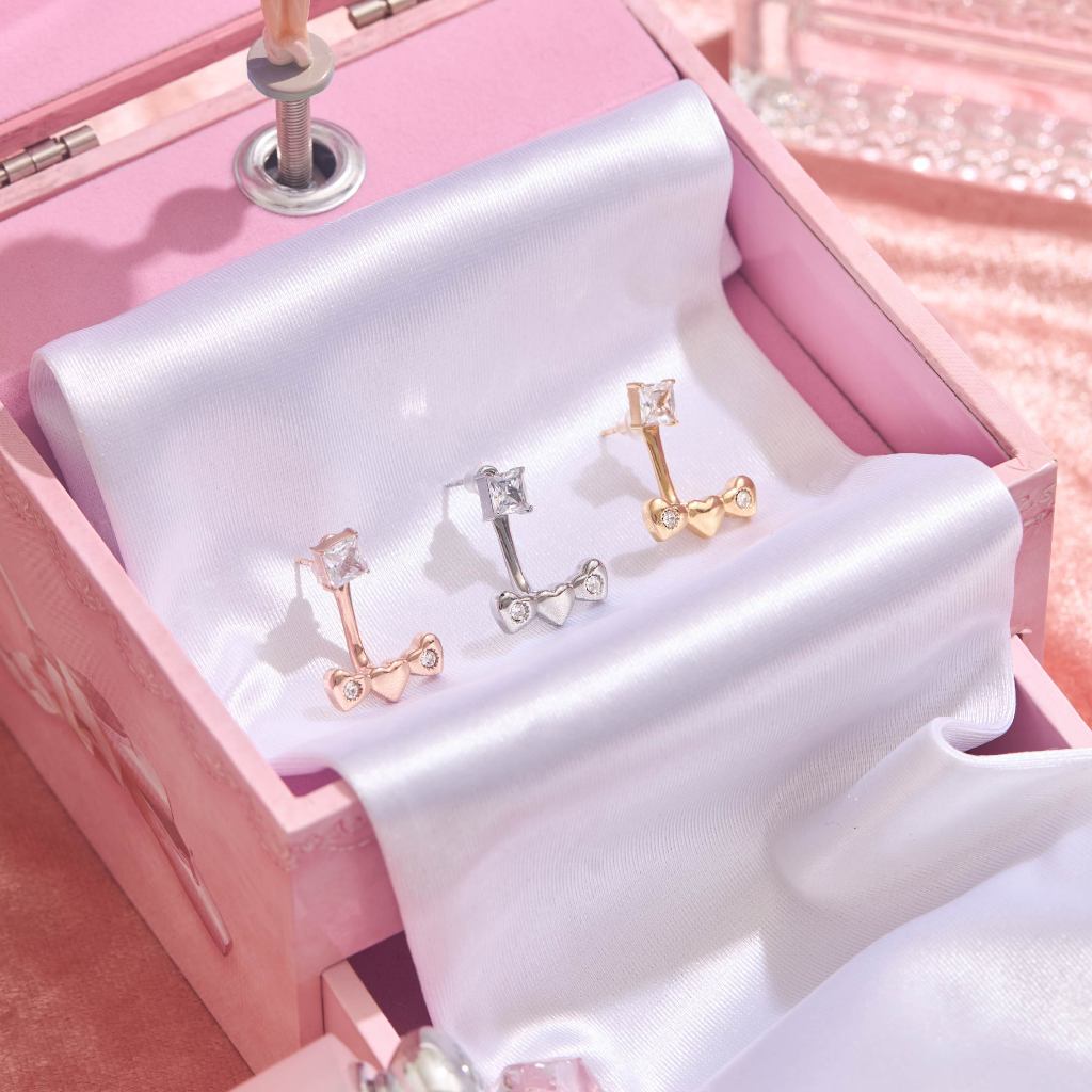earika.earrings - adore heart hook ต่างหูห้อยหัวใจแบบประกอบ วัสดุสแตนเลส (stainless steel) เหมาะสำหรับคนแพ้ง่าย