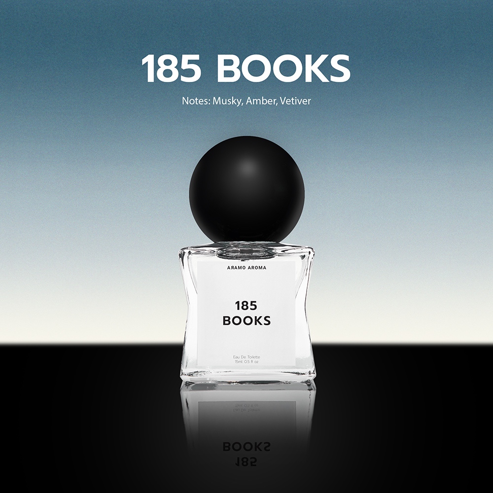 185 Books น้ำหอมกลิ่นหนังสือ กลิ่นนิตยสารใหม่ กลิ่นน้ำหมึก น้ำหอมกลิ่น | ARAMO AROMA