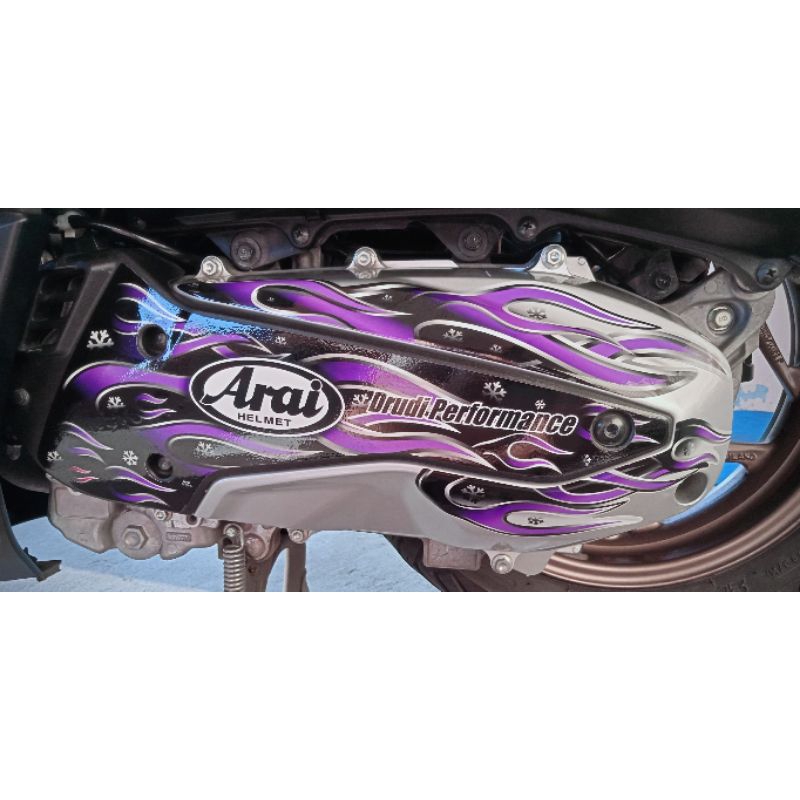 สติ๊กเกอร์ติดแคร้งPCX160/ADV160ลายไฟarai