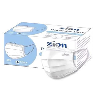 Zion Mask หน้ากากอนามัยทางการแพทย์ รุ่นพรีเมี่ยม (แยกซีลทุกกล่อง) ป้องกันฝุ่นและเชื้อไวรัส
