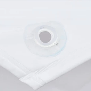 ผ้ากันเปื้อนหนัง PVC ผ้ากันเปื้อนพลาสติกพีวีซี สีขาว กันน้ำ กันสิ่งสกปรก ไซส์L 80*110 ซม