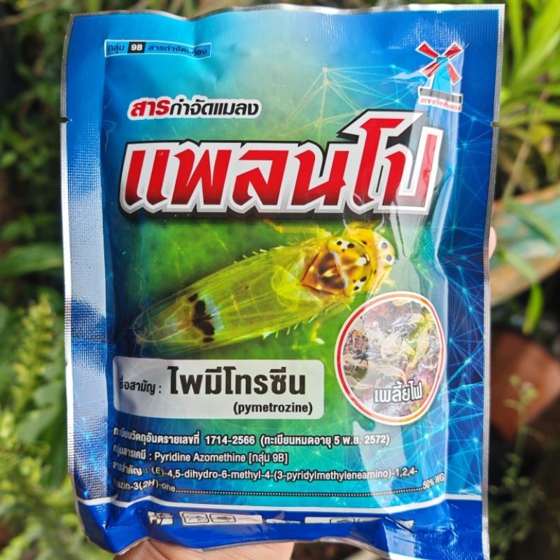 แพลนโป ไพมีโทรซีน 100g.สารกำจัดเพลี้ย บั่ว ไอ้ฮวบ แม่บิน ออกฤทธิ์3ทาง คุมไข่ กำจัดเพลี้ย